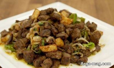 تهیه انواع خورش و خوراک با سنگدان مرغ