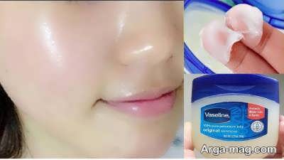 شفافیت پوست با وازلین