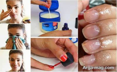 روغن معدنی وازلین برای رشد ناخن ها