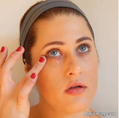 ماسک دور چشم و وازلین