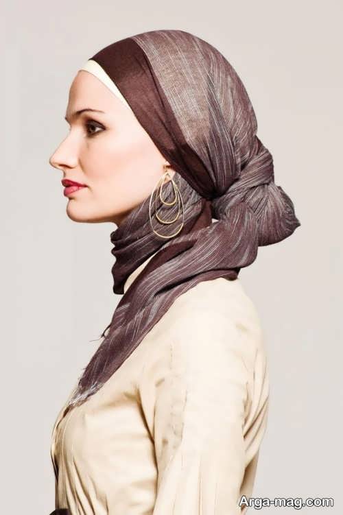 روش بستن شال عربی