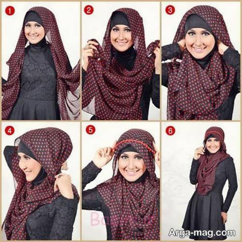 مراحل ساده برای بستن شال 
