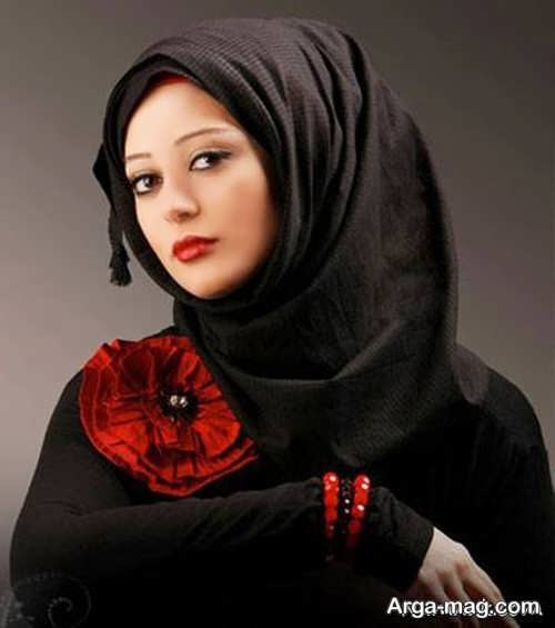 نحوه بستن شال به سبک عربی 