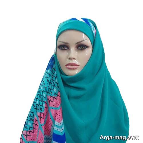 بستن شال عربی طرح دار 