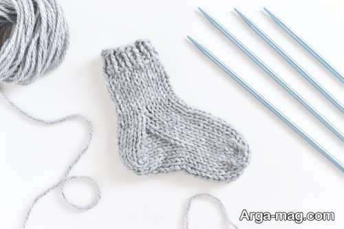 جوراب بافتنی ساده
