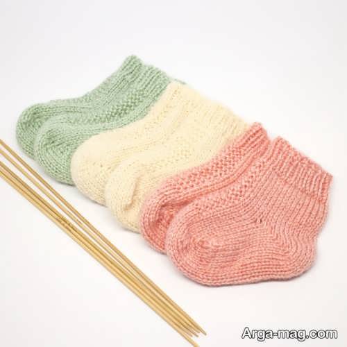 مدل جوراب ساده بافت