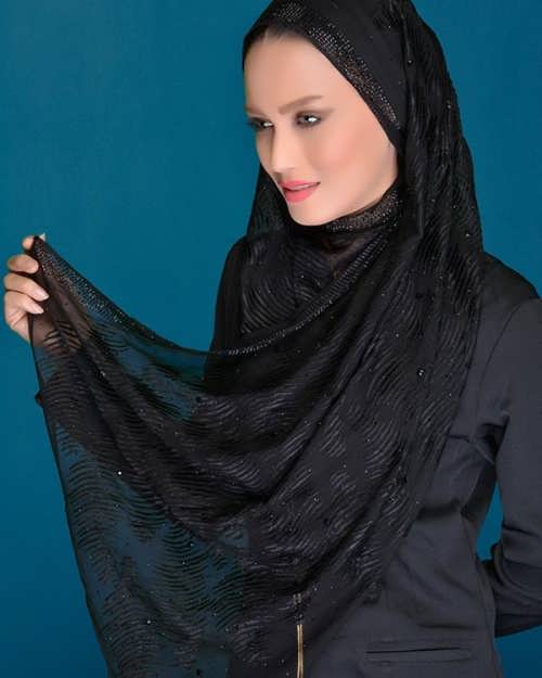 نحوه بستن شال به صورت ساده