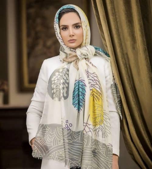 بستن شال طرح دار و مجلسی
