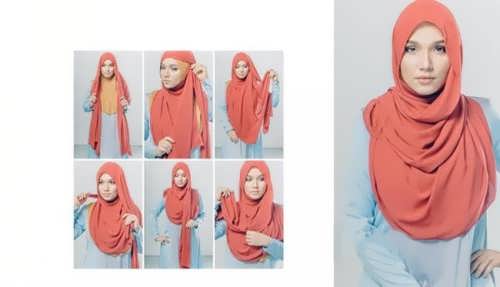 نحوه بستن شال مجلسی زنانه