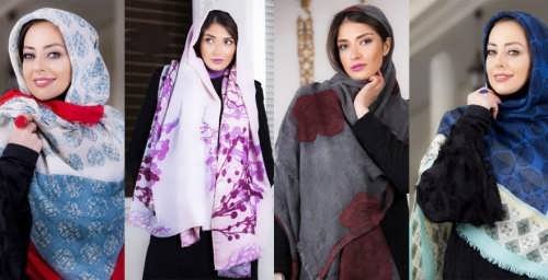 مدل های بستن شال مجلسی