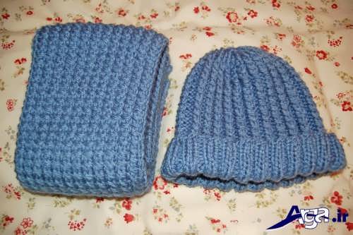 مدل شال و کلاه بافتنی