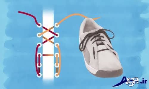 آموزش مدل بستن بند کفش