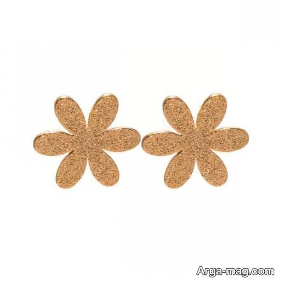 مدل گوشواره طلا بچه گانه طرح گل 
