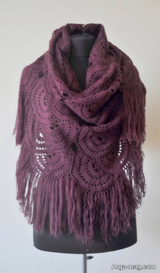 مدل شال سه گوش پاییزه