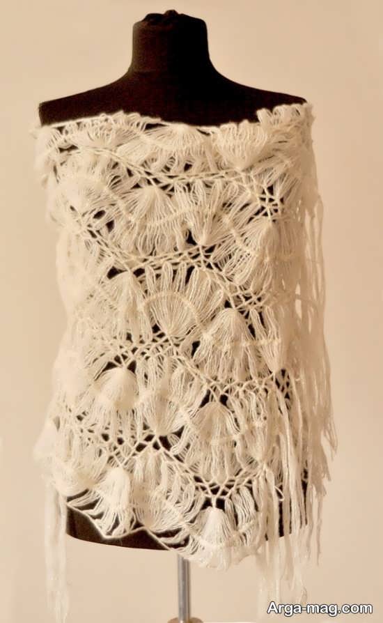 شال قلاب بافی ناز و زیبا