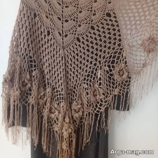 آموزش شال قلاب بافی