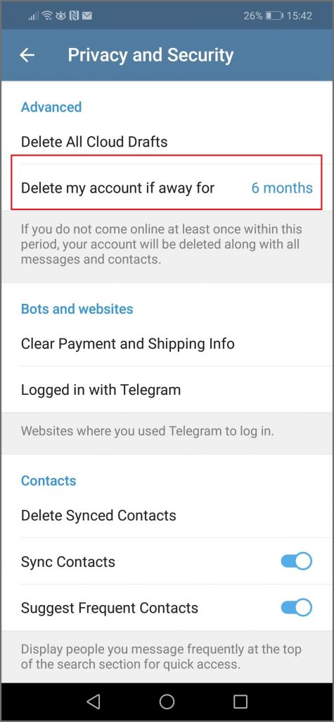 1 5 - دیلیت اکانت تلگرام به صورت کامل چگونه است؟ (حذف اکانت تلگرام)