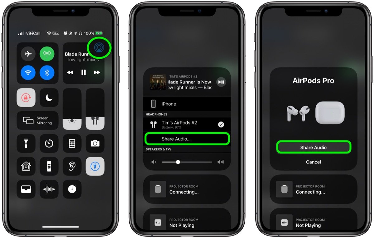 airpods pro share audio - نقد و بررسی ایرپاد پرو هدفون بی سیم اپل با ویژگی های جذاب
