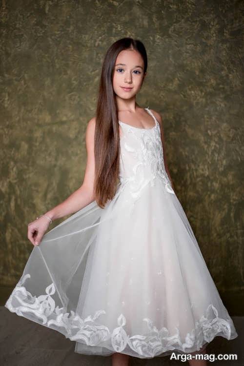 لباس عروس بلند بچه گانه 