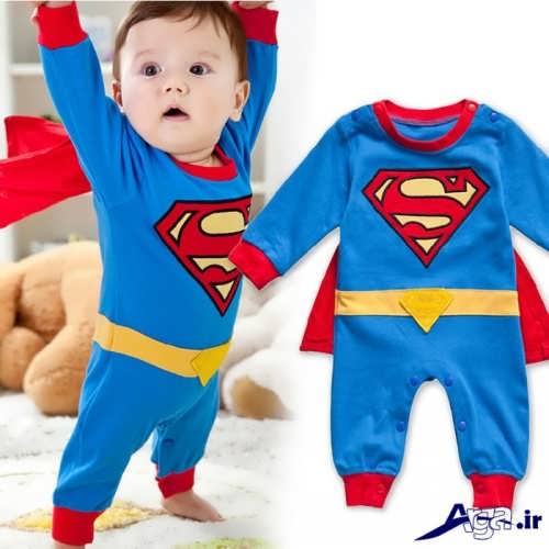 لباس سرهمی نوزاد پسرانه