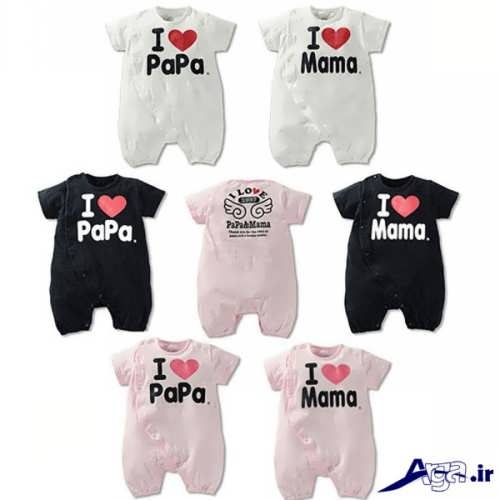 لباس سرهمی نوزاد دختر با طرح های فانتزی