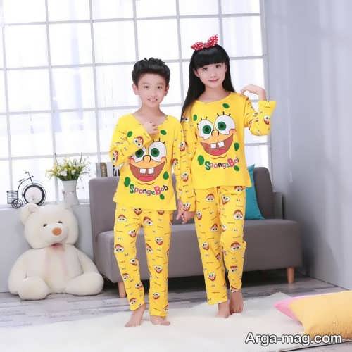 مدل لباس خواب کودک طرح دار و زیبا