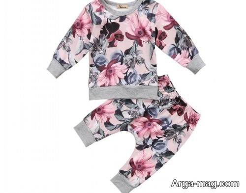 مدل بلوز شلوار طرح دار بچه گانه