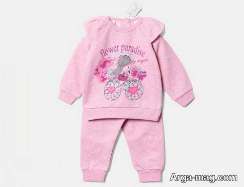 بلوز و شلوار بچه گانه صورتی