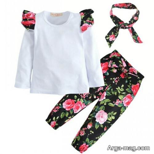 بلوز و شلوار طرح دار