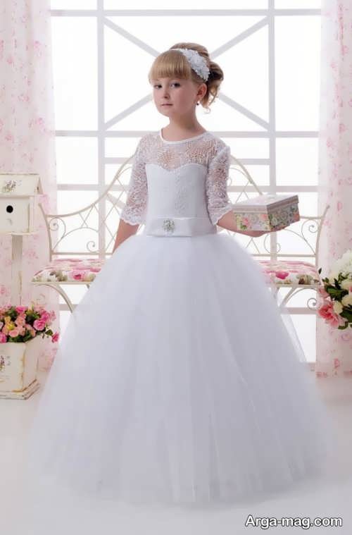 مدل لباس عروس گیپور بچه گانه