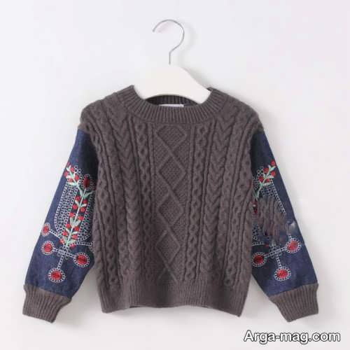 مدل ژاکت بافتنی طرح دار بچه گانه
