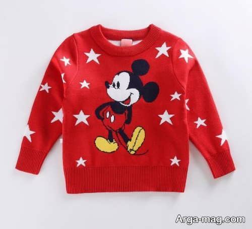 مدل لباس بافتنی طرح دار بچه گانه