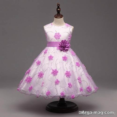 مدل پیراهن بچه گانه گلدار 