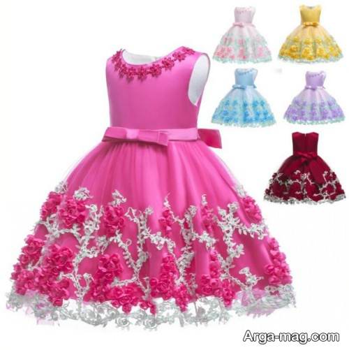 پیراهن کودک طرح دار و زیبا 