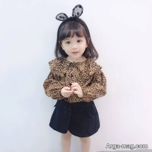 شومیز طرح دار بچه گانه 