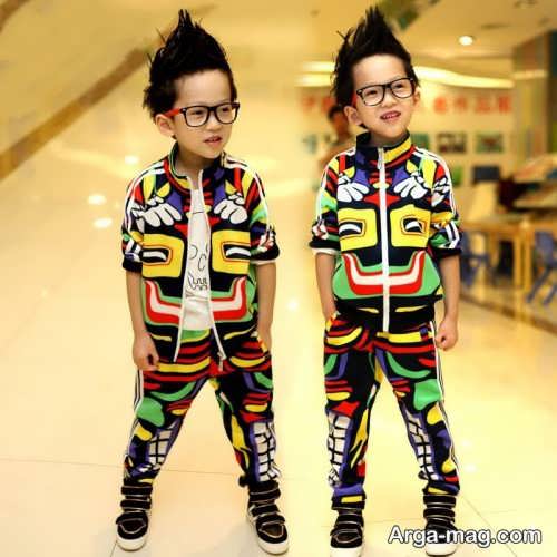 مدل لباس ست طرح دار بچه گانه