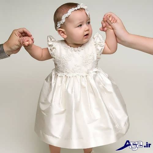 مدل لباس عروس ساده نوزادی 