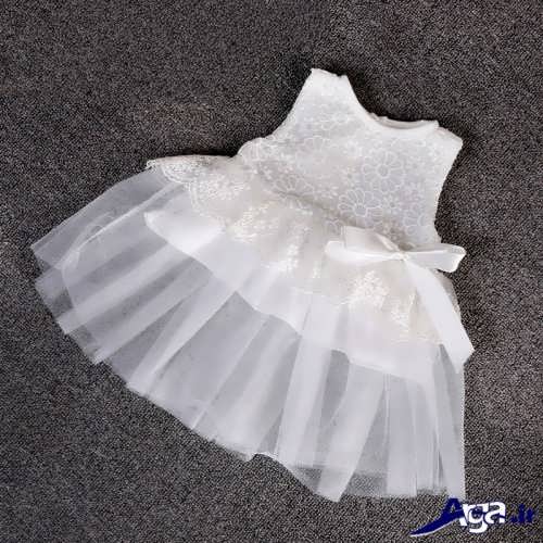مدل لباس عروس توری نوزاد 