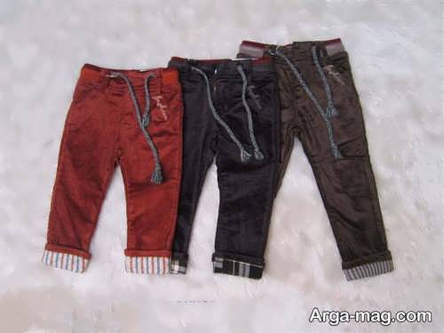 مدل شلوار مخمل پسرانه