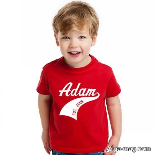 مدل تیشرت قرمز بچه گانه 