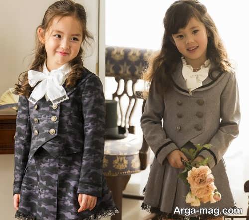 مدل کت و دامن زیبا و طرح دار بچه گانه 