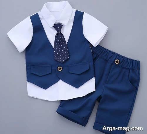 جلیقه و شلوار نوزاد پسر 