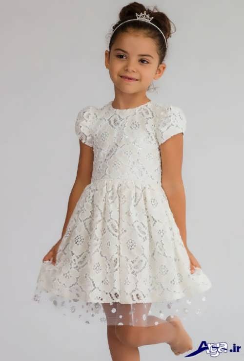 مدل پیراهن گیپور بچه گانه