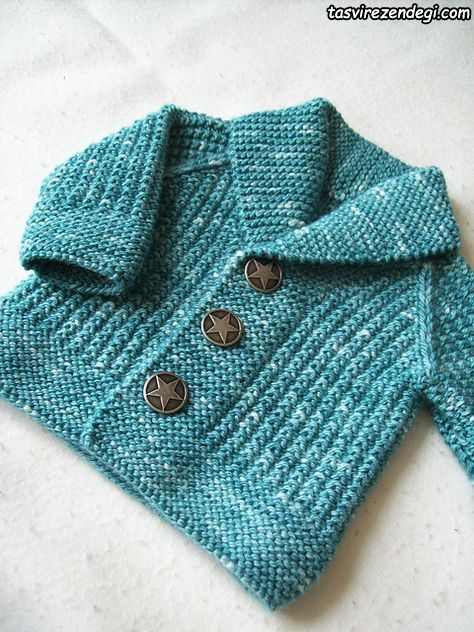 ژاکت بافتنی پسرانه میل بافی