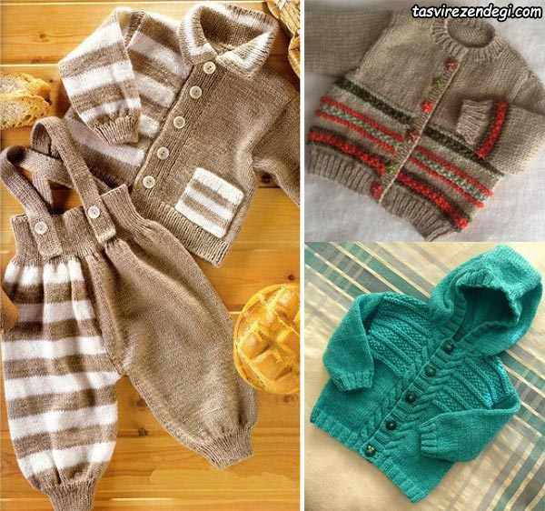 ژاکت بافتنی پسرانه میل بافی