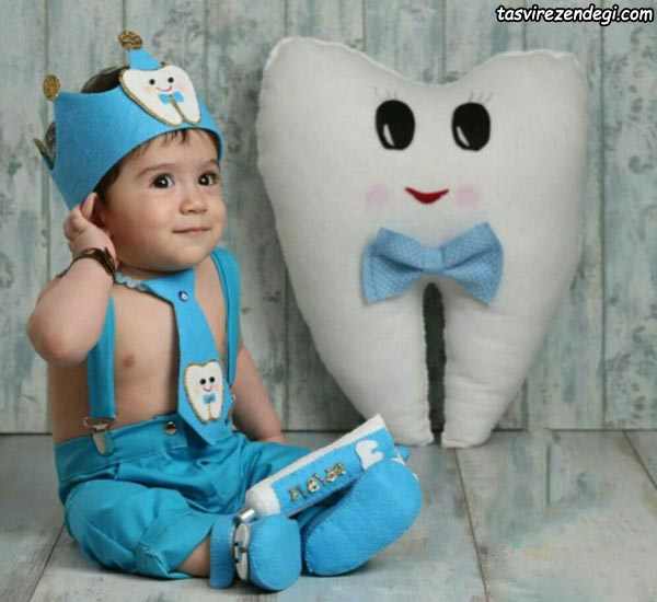 ست لباس جشن دندونی پسرانه