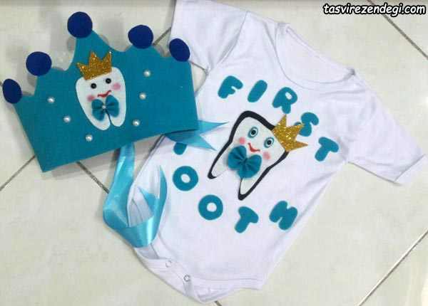 ست لباس جشن دندونی پسرانه