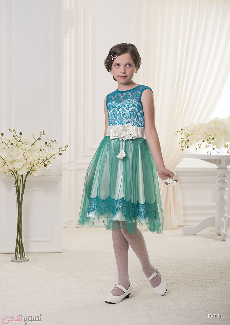 لباس مجلسی بچه گانه, پیراهن حریر مجلسی دخترانه