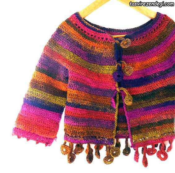 Girls Knitwear 2 - مدل ژاکت بافتنی دخترانه امسال + پالتو، کلاه ، دستکش و هدبند