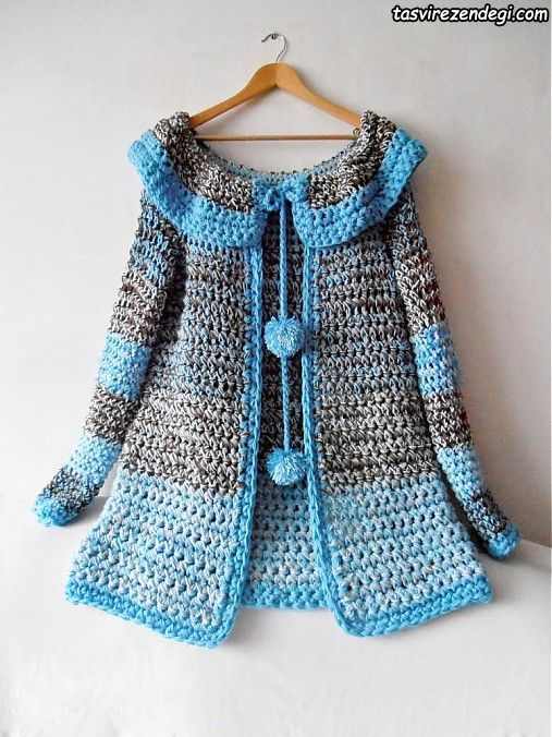 پالتو بافتنی دخترانه